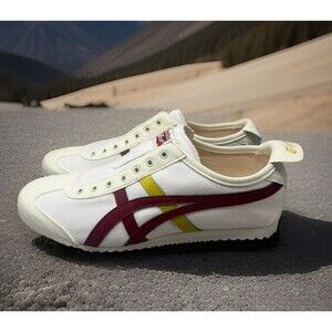 Onitsuka Tiger Mexico 66 Slip-On Cream / Beet Juice Men’s Shoes Size 10 EU 44